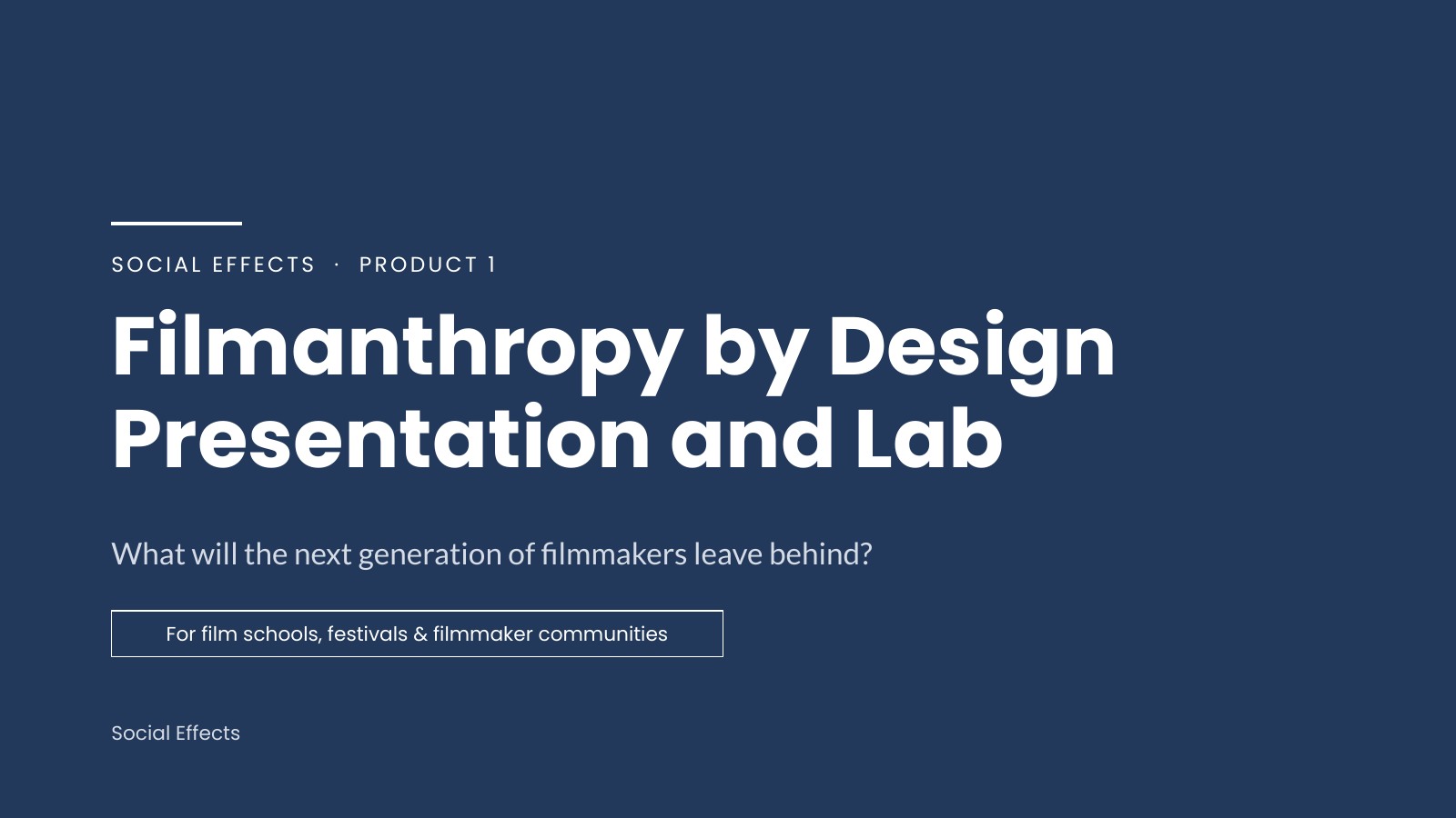 Filmanthropy by Design Presentation and Lab cover preview